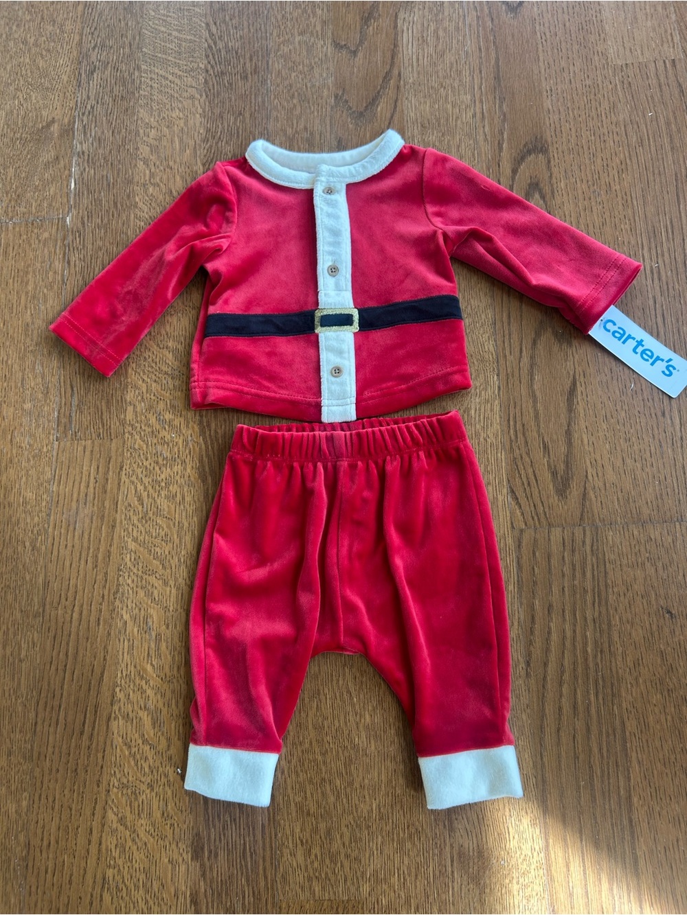 Carter's Red and White Holiday Baby Outfit
